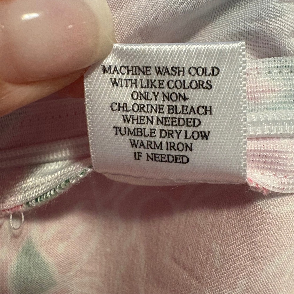 Island Republic Floral Skirt Pink Green White Trim Golf Tennis Womens Size 16 - Picture 5 of 6